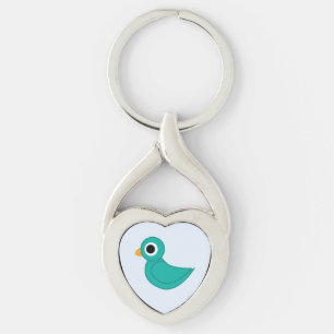 Llavero Lindo pájaro azul