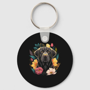 Llavero Lindo perro labrador negro en Labrador negro