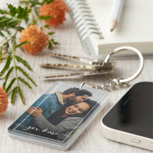 Llavero Lindo Personalizado Feliz Tú y Yo Enamorados