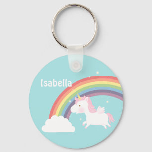 Llavero Lindo Unicornio Volador Arcoíris Para Niñas