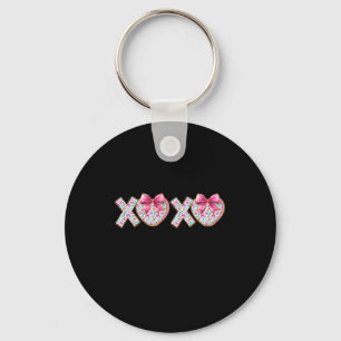 Llavero Lindo Xoxo Rosa Femenino San Valentín Coquette Laz