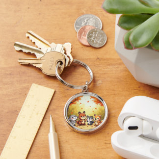 Llavero lindos amigos del bosque