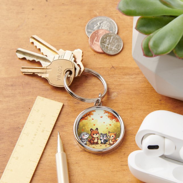 Llavero lindos amigos del bosque (Escritorio )