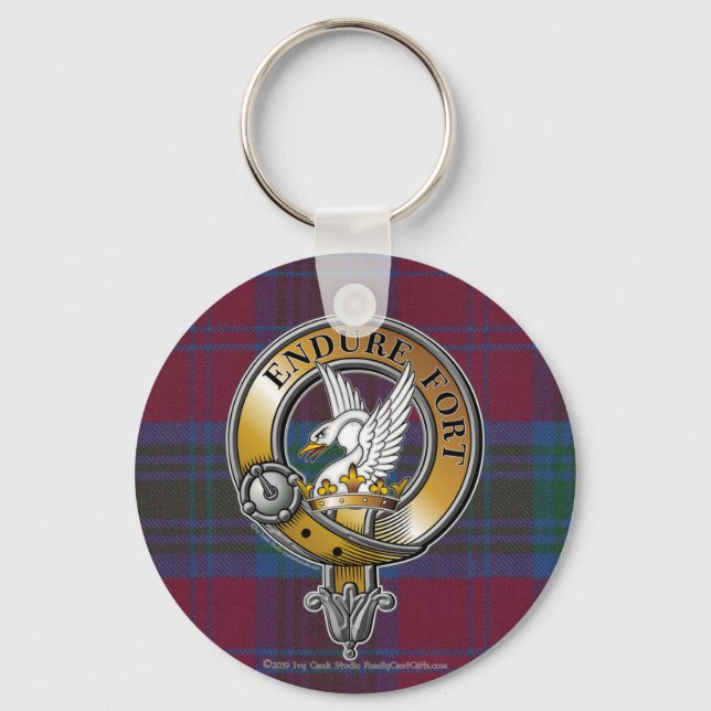 Llavero Lindsay Tartan & Badge (Anverso)