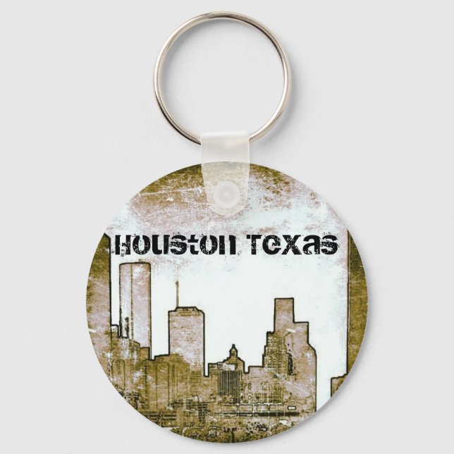 Llavero Línea aérea de Houston Texas [Art] (Keychain) (Anverso)