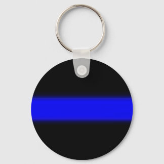 Llavero línea azul delgada Keychain