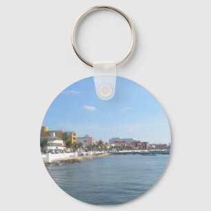 Llavero Línea costera de Cozumel Keychain