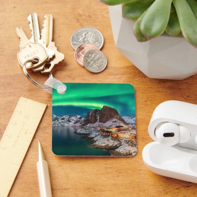 Llavero Línea costera | Islas Lofoten, Hamnoy, Noruega (Escritorio )