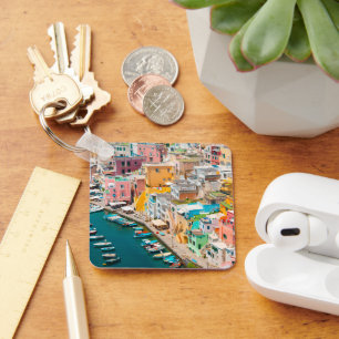 Llavero Línea costera Nápoles Italia