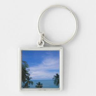 Llavero Línea de la playa vibrante