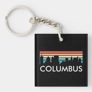 Llavero Línea de Skyline Retro VIntage Columbus Ohio