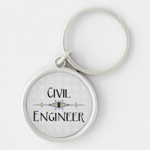 Llavero Línea decorativa de ingeniero civil