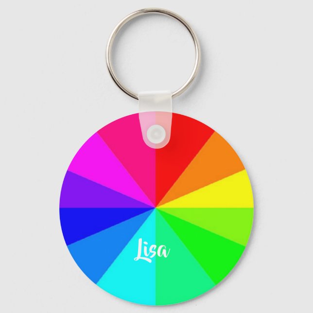 Llavero Líneas de arco iris (Anverso)