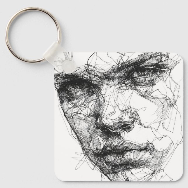 Llavero Líneas de una Mirada Fragmentada (Anverso)