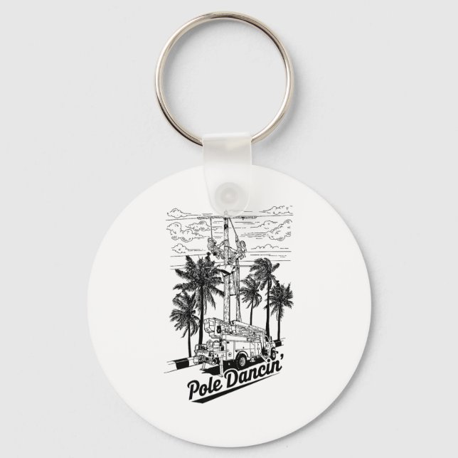 Llavero Lineman Le Dancin' Electrician Gift For Men Husban (Anverso)