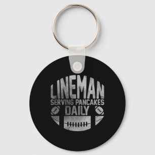 Llavero Lineman Sirve Pancakes Daily Funny Football Line