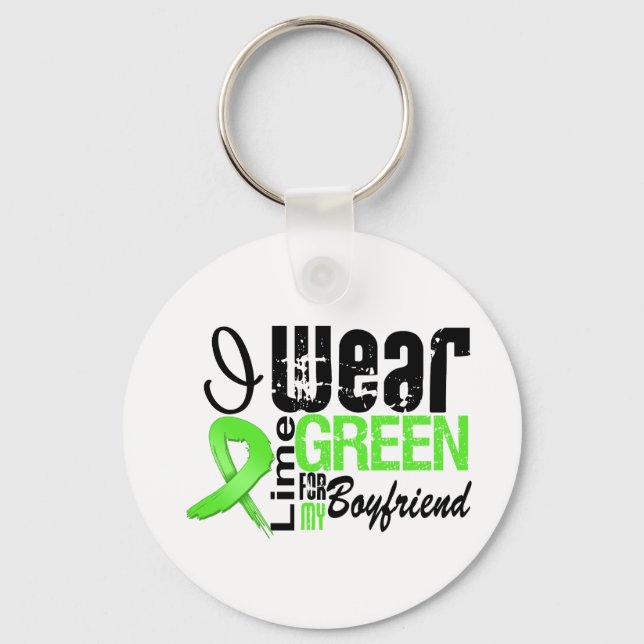 Llavero Linfoma I Usa Lime Cinta Verde BOYFRIEND (Anverso)