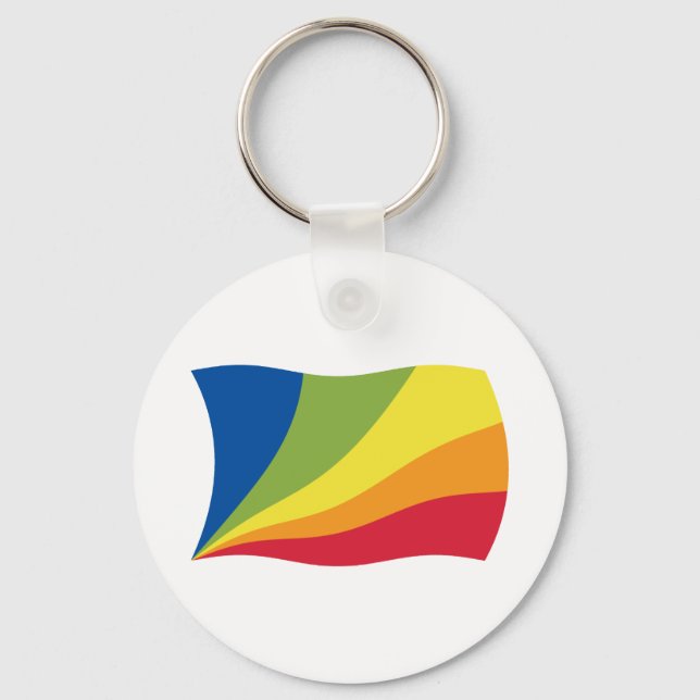 Llavero Lingua Franca Nova Flag Keychain (Anverso)