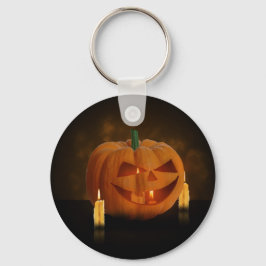 Llavero Linterna de calabaza de Halloween con velas