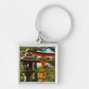 Llavero Linterna de piedra y puerta Torii