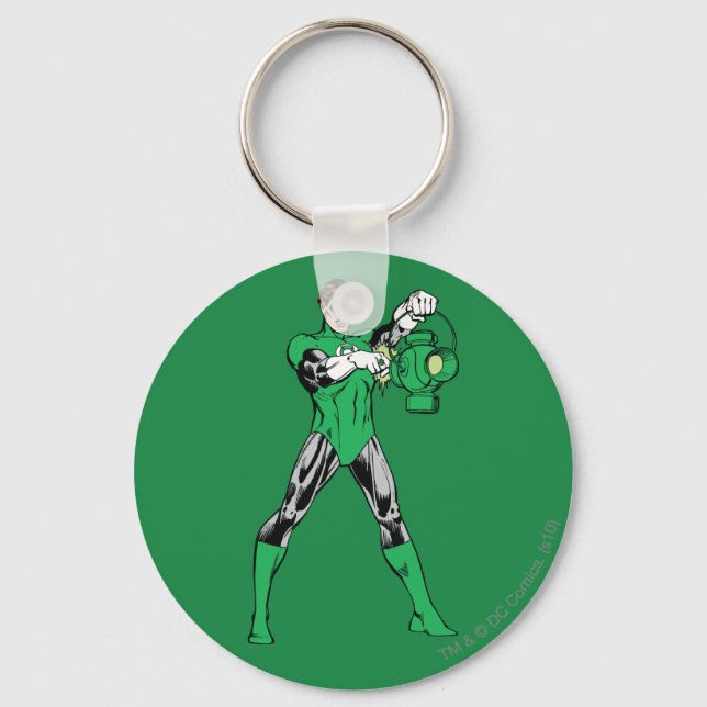 Llavero Linterna verde con linterna (Anverso)