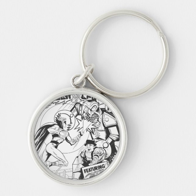 Llavero Linterna verde contra el asistente de las probabil (Frente)