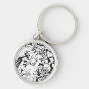 Llavero Linterna verde contra el mago de probabilidades,