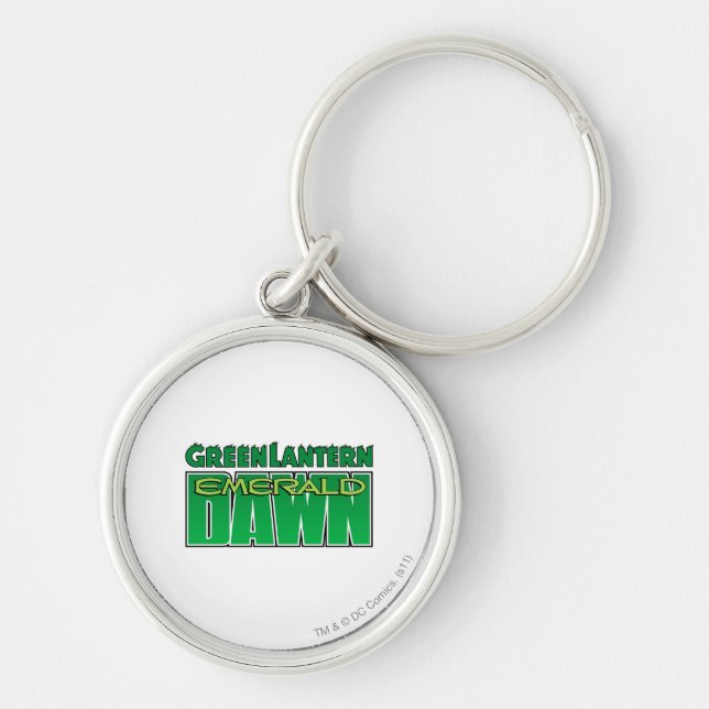 Llavero Linterna verde - Logo de Emerald Dawn (Frente)