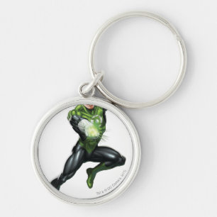 Llavero Linterna verde - rendida completamente, saltando