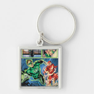 Llavero Linterna verde y el panel de destello