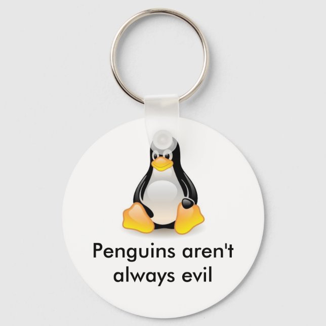 Llavero linux-penguin-tux (Anverso)