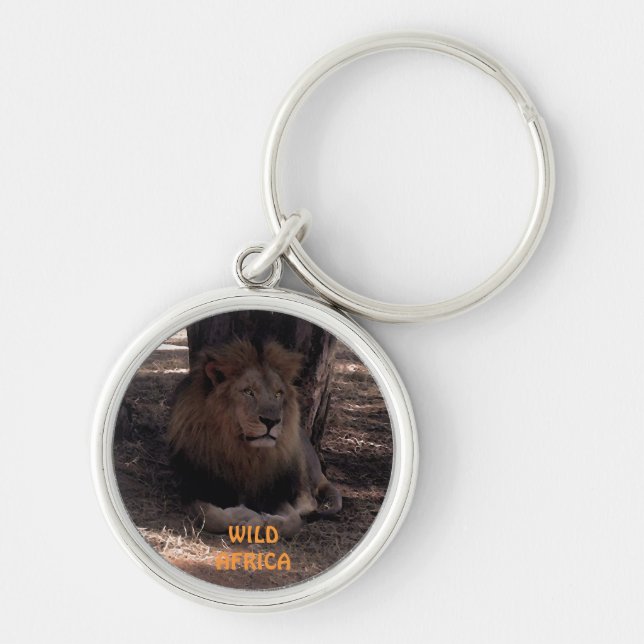 Llavero LION AFRICANA Big Five Cat Willife Keychain (Frente)