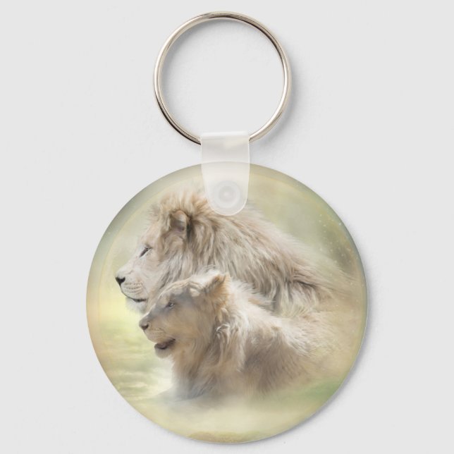 Llavero Lion Moon Art Keychain (Anverso)