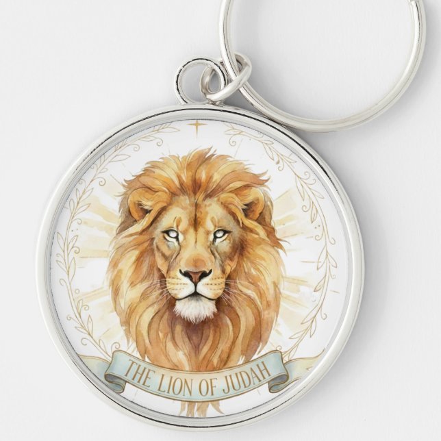 Llavero Lion of Judah Keychain - Bold Christian Strength  (Frente)