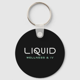 Llavero Liquid Wellness & IV - Black Keychain