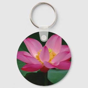 Llavero Lirio de agua rosada en pleno florecimiento