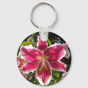 Llavero Lirio rosa