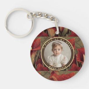 Llavero Lirios Callas personalizados memoria elegante para
