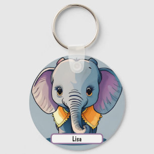 Llavero Lisa, la bebé elefante, ¡con el Personalizado Name