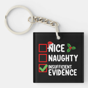 Llavero Lista de Navidad Evidencia Insuficiente Buena Mala