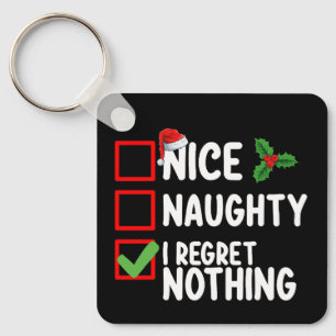 Llavero Lista de Navidad No Me Arrepiento de Nada Bonito T