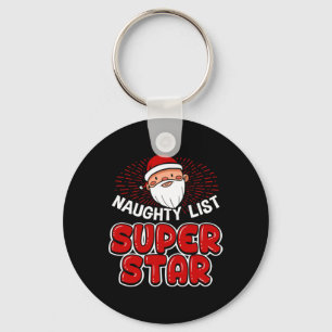 Llavero Lista traviesa Super Star Navidad - Santa Claus Ha