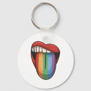 Llavero Liste el orgullo gay lgbt arcoíris bandera colorid