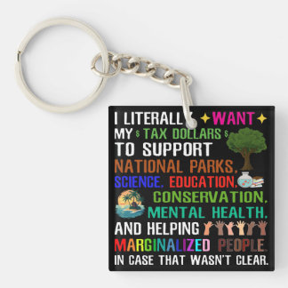 Llavero Literalmente Quiero Mis Dólares De Impuestos