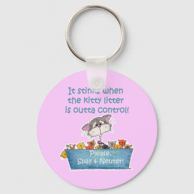 Llavero Litro Kitty Stinks (Anverso)