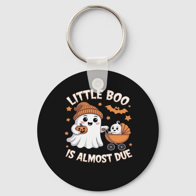 Llavero Little Boo Is Almost Due - Halloween Pregnancy Rev (Anverso)