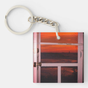 Llavero Little Compton, RI Beach Sakonnet Sunset Keychain