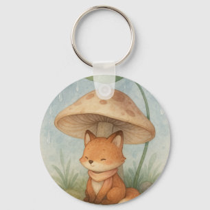 Llavero Little Fox en la lluvia