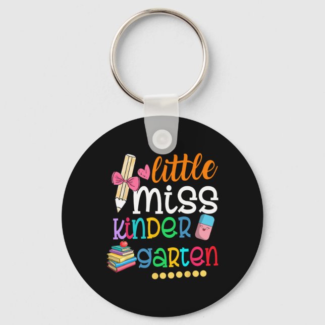 Llavero Little Miss Kindergarten For Kids Girls Ck To Scho (Anverso)