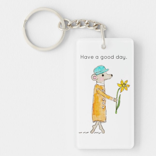 Llavero Little Mouse With Daffodil (Frente)